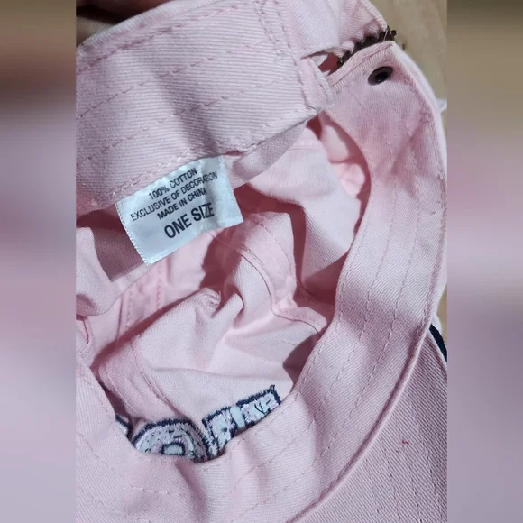 Pink USA Embroidered Basrball Cap - Picture 4 of 5